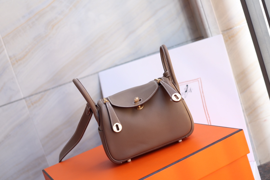 에르메스 미니 린디백19 에토프 금장 스위프트